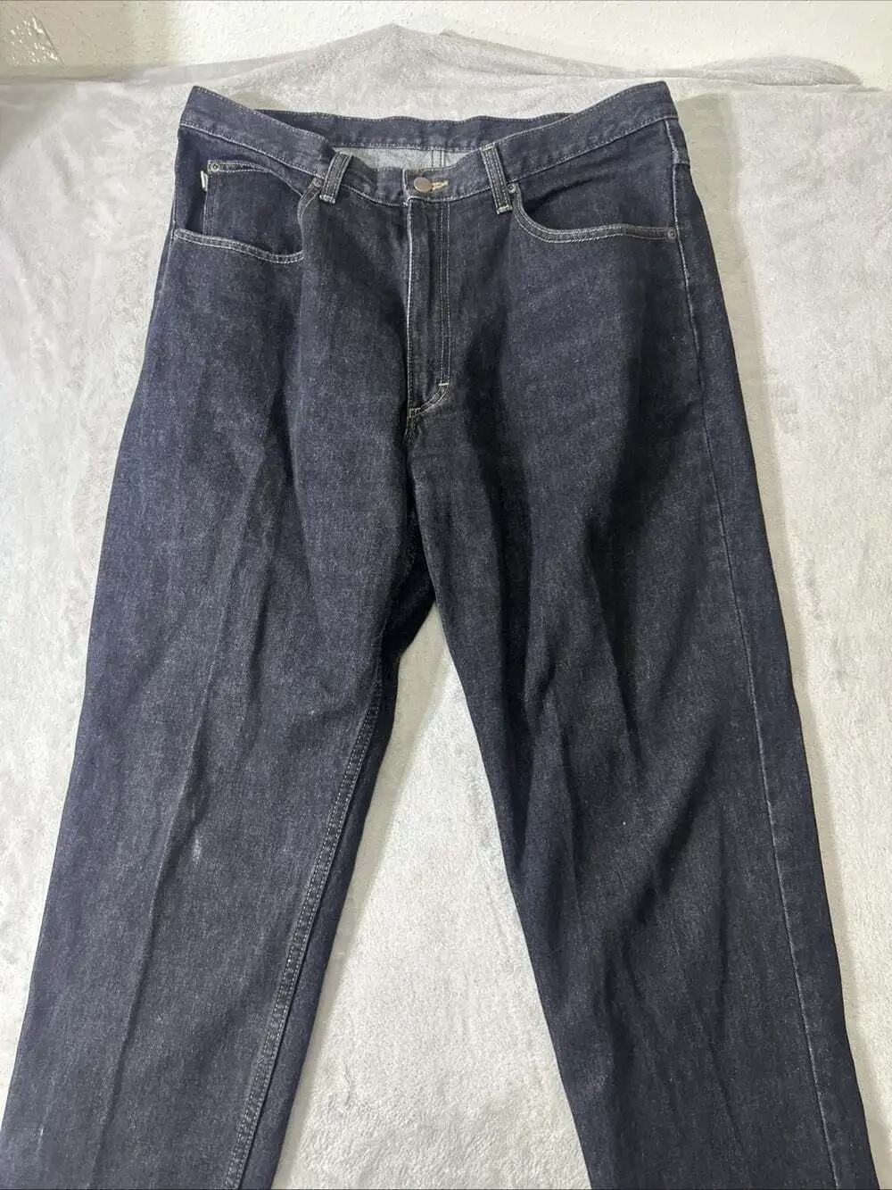 LL Bean Double L Jeans Mens 37x29 Black Natural Fit 100% Cotton Denim